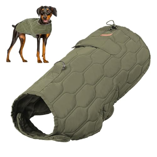 JIEBWCHA Winterjacke für Hunde, winddichte Thermoweste für Haustiere, Fleecefutter, Schneejacke für eine Vielzahl von kleinen Hunden und Welpen von JIEBWCHA