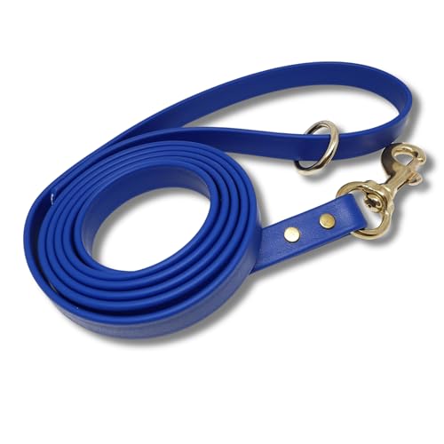 JIM HODGES DOG TRAINING Gummierte Hundeleine, Biothane, hergestellt in den USA, 122 cm, verschiedene Größen und Farben (3/4, blau) von JIM HODGES DOG TRAINING