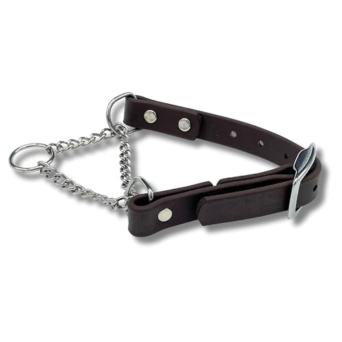 JIM HODGES DOG TRAINING Martingale Halsband für Hunde, Biothane, Edelstahl-Hardware, kein Ziehen, hergestellt in den USA, professionelle Qualität, XS, Braun von JIM HODGES DOG TRAINING