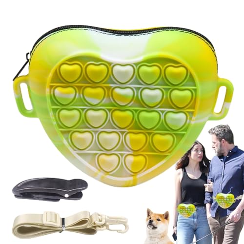 JINGAN Hundesnack Tasche und Katze | Hundesnack und Trainingstasche | Tragbare Haustier Leckerli-Tasche Silikon Haustier Trainingstasche für Kleine Haustiere Hunde Katzen von JINGAN