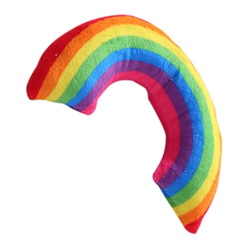 JINGAN Regenbogen-Katzenspielzeug, interaktives Regenbogen-Katzenspielzeug – Katzenzubehör, weiches Katzenspielzeug, buntes Katzenspielzeug für Katzen und Kätzchen von JINGAN