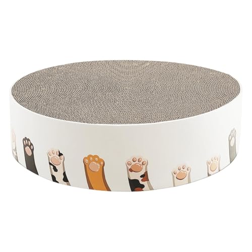 Katzenkratz-Lounge, Katzenkratzbett aus Pappe - Katzenkratzer Chaise Wellpappe | 2-in-1-Kratz-Kuscheldecke für Hauskatzen, Schleifkralle, schützt Möbel, Teppich, Sofa von JINGAN