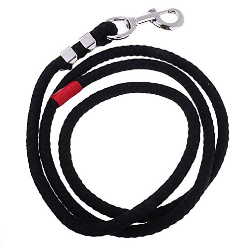 14mm Equestrian Reiten Führleinen Halfter Baumwolle Webart Reins (Color : Black 3m) von JINGBA