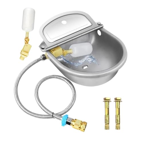 JINGLING Automatischer Wasserbehälter für Tiere – Tränke aus Edelstahl für Tiere – Trinkzubehör für Unternehmen und Aufzucht für Bauernhöfe, Höfe und Ranches JINGLING Automatischer Wasserbehälter für Tiere – Tränke aus Edelstahl für Tiere – Trinkzubehör für Unternehmen und Aufzucht für Bauernhöfe, Höfe und Ranches von JINGLING