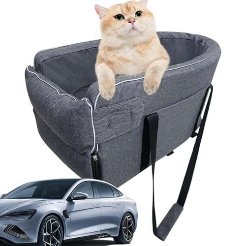 JINGLING Haustiersitz mit Mittelkonsole, Hundeautositz mit Konsole, verstellbarer zentraler Steuerung, rutschfest, atmungsaktives Transportbett für JINGLING Haustiersitz mit Mittelkonsole, Hundeautositz mit Konsole, verstellbarer zentraler Steuerung, rutschfest, atmungsaktives Transportbett für von JINGLING