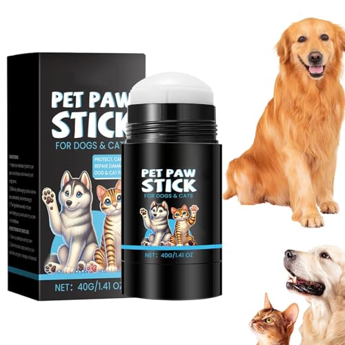 JINGLING Hundefußbalsam, Balsam für Hundepfoten - Feuchtigkeitsspendender Roll-on Paw Pad Balm Stick | Gesunder Pfotenbalsamstift für Hunde und Katzen, Roll-on-Krallenpflegezubehör für Haustiere von JINGLING