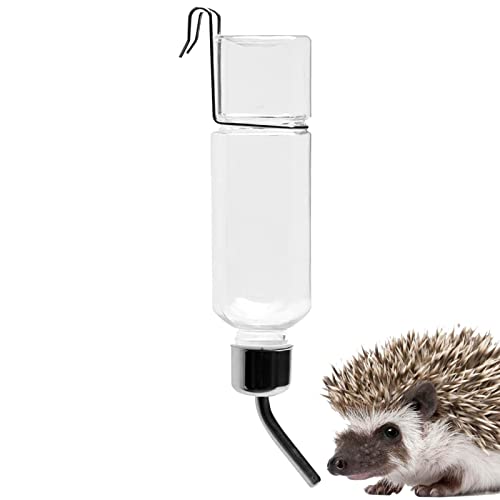 JINGLING Kaninchen-Wasserflasche – 350 ml Kaninchen-Trinkflasche mit Edelstahl-Aufhänger, sichere Verwendung, einfache Installation, Wasserspender für Meerschweinchen, Hamster, Kaninchen, Frettchen von JINGLING