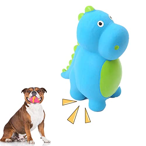 JINGLING Kauspielzeug für Haustiere - Latex Interactive Squeak Lustiges süßes Hundespielzeug,Langlebiges niedliches Dinosaurier-Grunzen-Quietschen-Latex-Haustier-Kauspielzeug für Hundewelpen von JINGLING