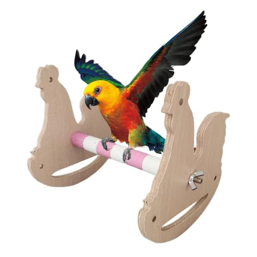 JINGLING Vogelspielständer,Vogelbarschständer | Vogel-Schaukelspielzeug-Set, Vogelsitzstangen-Ständerspielzeug | Vogel-Intelligenz-Trainingsspielzeug für Nymphensittiche, Sittiche, Sittiche, Papageien von JINGLING