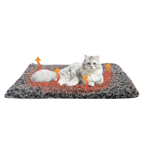 JINGTOPS Wärmedecke für Hunde,Selbstheizende Decke für Katzen Hunde, Katzenbett, Waschbar Hundedecke, Katzenhaus Outdoor,Haustiere Wärmematte Winter (M 48x70cm) von JINGTOPS