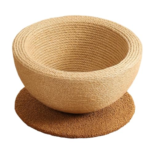 Katzenkratzschale, Katzenkratzlounge, Sisal-Katzenbett, Kätzchen-Schlafnest zum Schutz von Kätzchenmöbeln, Krallenschleifen Beauty Comes von JINMUXUAN