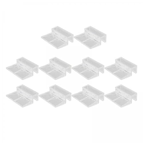 JISADER 4X 10x Aquarium Siebnetz Clips, Netzklemme, Stabil, Einfach zu Installierende, Ausbruchsichere Netz Befestigungsclips für Aquarien, Glashalter Clip von JISADER