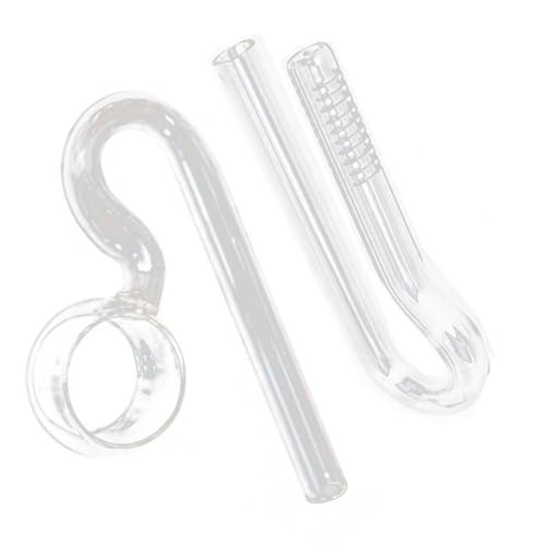 JISADER Aquarium Lily Tube Skimmer Glas Lily Pipe Zufluss/Abfluss Glas Lily Pipe Zufluss, 17mm von JISADER