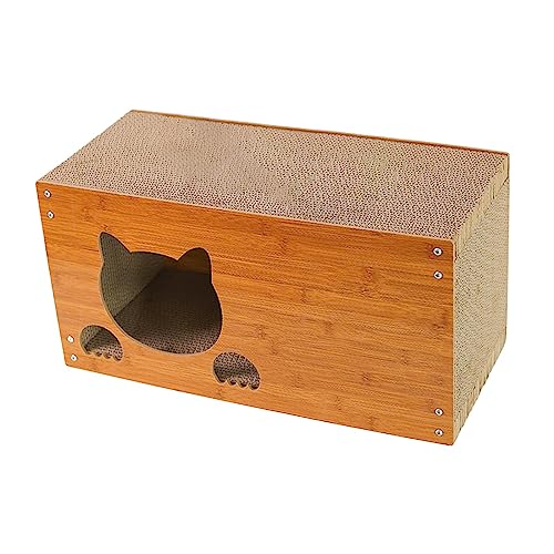 JISADER Cat Scratcher House Katzenkratzbrett für kleine Katzen, Übungskätzchen von JISADER