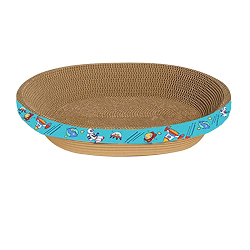 JISADER Cats Scratcher Cardboard Corrugated Scratch Pad Cat Scratcher Board for Grinding Claw, 55 cm x 10 cm von JISADER