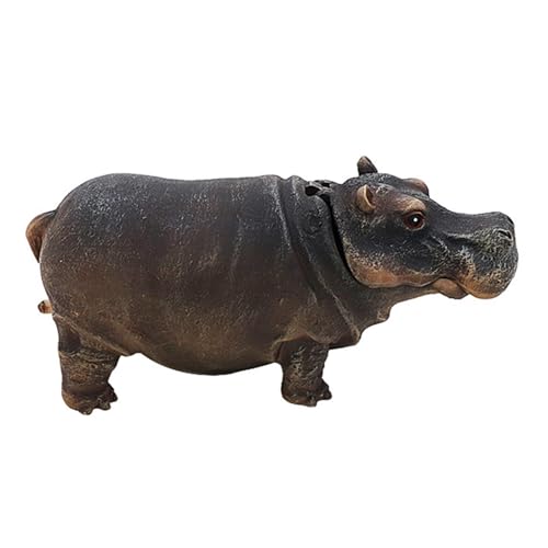 JISADER Fisch Tank Bubbler Dekoration Luft Bubbler Hippo Skulptur Harz Aquarium Ornament für Schildkröte Tank Heimgebrauch von JISADER