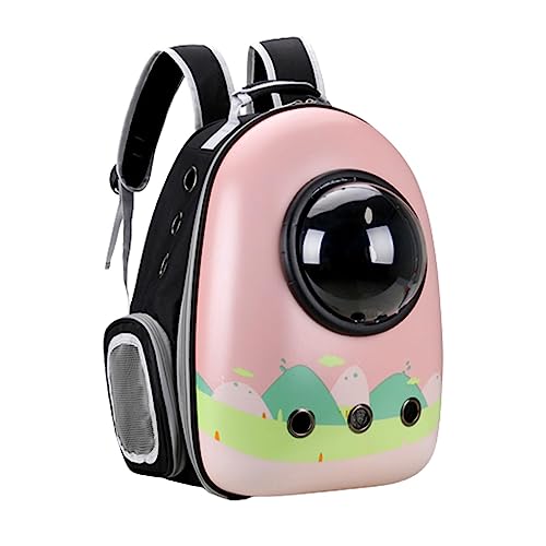 JISADER Haustier-Katzenträger-Rucksack, kleine Hunde-Katzen-Reiseträger, transparente Haustier-Reisetasche, Geschenke für Freunde, Familie von JISADER