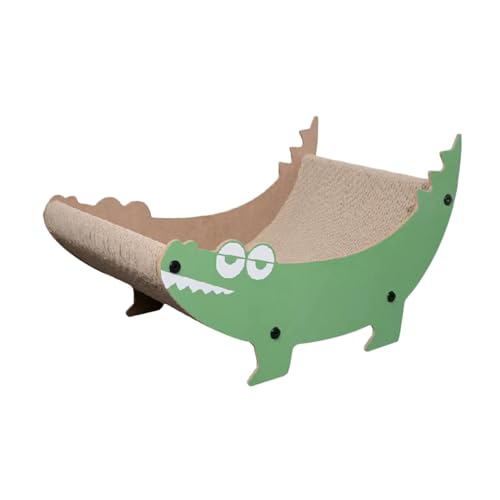 JISADER Katzenkratzcouch, Katzenkratzbrett aus Pappe, Alligatorform, Katzenkratzbrett von JISADER