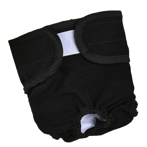 JISADER Physiologische Hunde-Hose, Slip für Mädchen, Hunde, Periodenhose, bequem, weich, Heimtierbedarf, maschinenwaschbar, Hunde-Haustier-Unterwäsche, XS Schwarz von JISADER