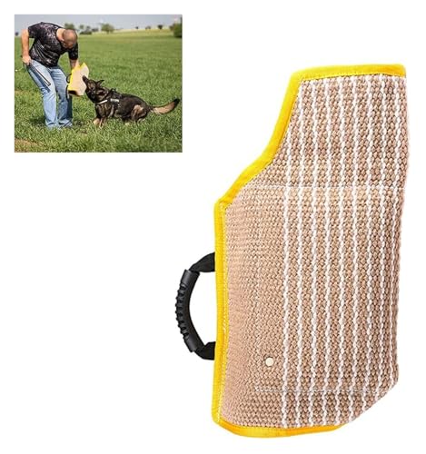 JIURUOZ Hundebiss Ärmel Schlepper, Beissarm Für Hunde, Hundebeißarm-Ärmel, Zerrspielzeug for Trainer, Deutscher Schäferhund, Mastiff(Yellow) von JIURUOZ