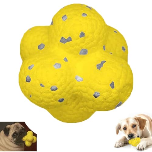 JJKTO Dog Toy Calming Ball, Squeaky Dog Ball Toys, Indestructible Dog Tennis Balls, Chewer Calming Ball Dog Toys, Dog Toys Rubber Dog Balls for Puppy Medium Large Dogs von JJKTO