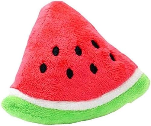 JJLFresheners Kauspielzeug für Haustiere, quietschend, aus Baumwolle, dreieckig, Wassermelonen-Sound, Welpen, kleine Hunde, nützliches und geschicktes Haustierzubehör von JJLFresheners