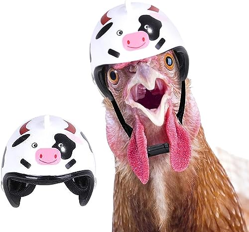 Kreativer Huhn-Helm, elegante Hühnerhüte, verstellbarer elastischer Riemen, lustiges Haustier-Spitzenhut, Zubehör, modischer Hut für Hahn, Ente, Papagei, Geflügel, stilvolle Show Costum von JJLFresheners