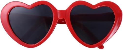 Rote Haustier-Sonnenbrille, niedliche Haustier-Sonnenbrille, Katzen-Brille, Herz, Sonnenblume, Brille für kleine Hunde, Katzenzubehör, Fotos, Requisiten, Haustier-Party-Dekoration, Hundesonnenbrille von JJLFresheners