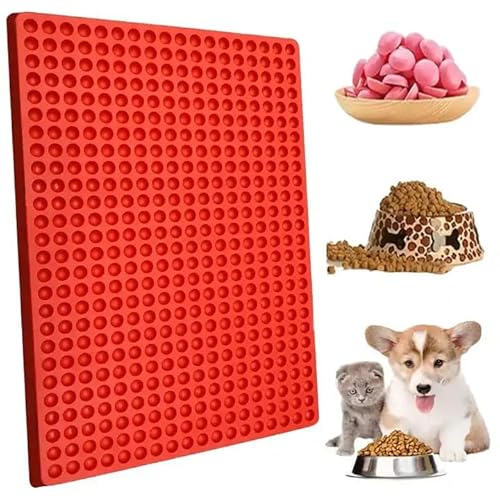 468 Löcher Backmatte Hundekekse, Mini Hemisphäre Silikon Backmatte, Hitzebeständig & Lebensmittelecht, Antihaftend Hundeleckerli Backmatte für Hundekekse, Backform, Pralinenform von JJYHEHOT