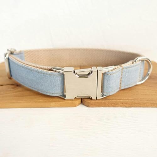 Hundehalsband Halsband blau-weiß 5 Größen Hundehalsband,Hundehalsband,xs-Hundehalsband-XL von JKDSAO