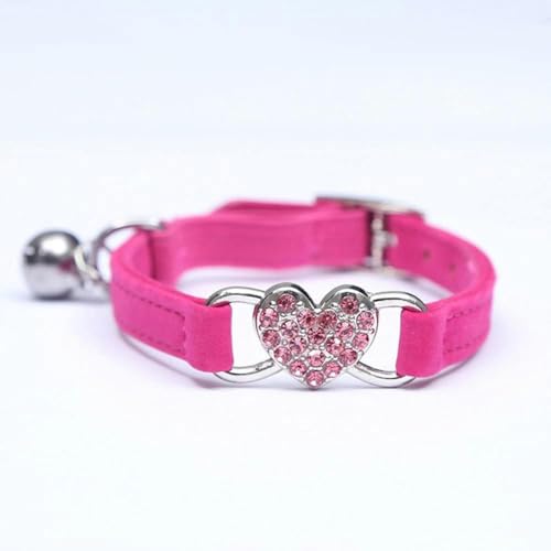 Hundehalsband aus weichem Samt, Schmuck, dekorative Haustierhalsbänder für kleine Hunde, Welpen, Katzenbedarf, Hundezubehör, Gelb-Pink von JKDSAO