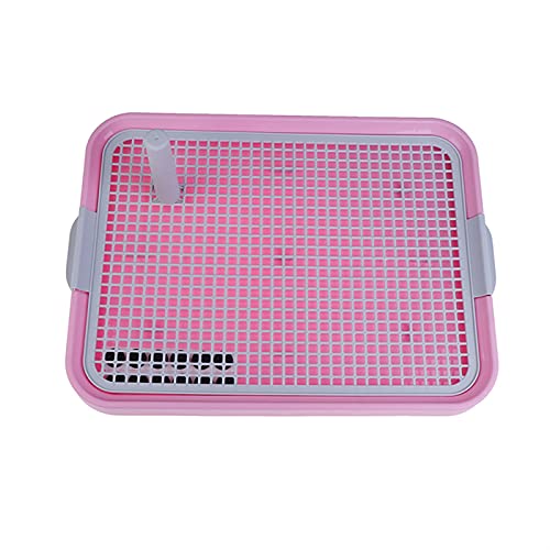 JKELPV Hunde Tier WC Haustier-Hundetoilette, Töpfchen, Haustier-Dods, Katzentoiletten, Welpentoilette, Trainingstoilette, leicht zu reinigen Haustiermatte(Pink) von JKELPV