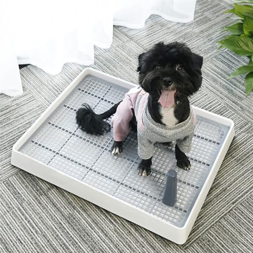 JKELPV Hunde Tier WC Indoor Hund Töpfchen Training Toilette Haustier Toilette für Welpen Pad mit Säule Tablett Pad Pet Supplies Haustiermatte von JKELPV