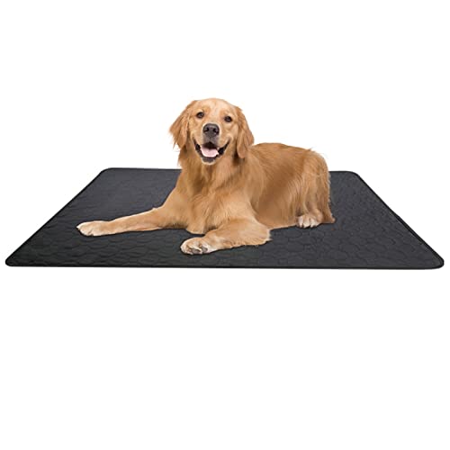 JKELPV Hunde Tier WC Pad Protector Dog Urin Pad Welpen Wiederverwendbare rutschfeste BettPan Reisewindel 4 Schichten Schnell Absorbieren Waschbar Haustiermatte(1) von JKELPV