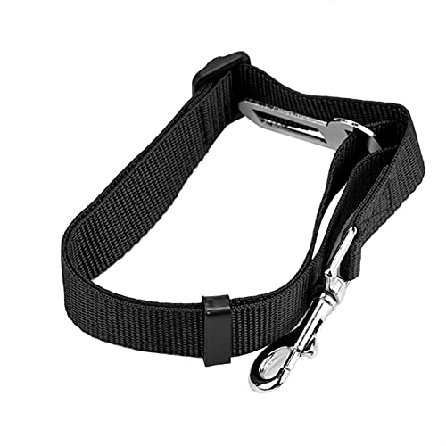 JKELPV Hundeleine Schleppleine für Hunde Auto-Sicherheitsgurt für Hunde und Katzen, verstellbar für kleine, mittelgroße Hunde, Reiseclip, Heimtierbedarf(Black) von JKELPV