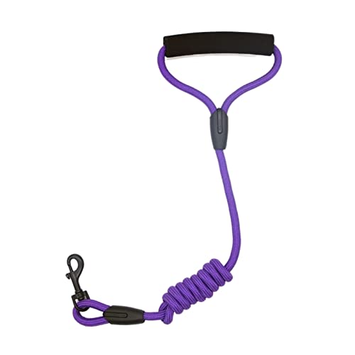 JKELPV Hundeleine Schleppleine für Hunde Dog Walking Anti-Stretching Hundekette Nylon Handseil Heimtierbedarf(Purple 1.2cm,Crude 0.8CM) von JKELPV