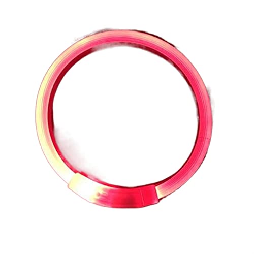 JKELPV Hundeleine Schleppleine für Hunde Hundehalsband Sicherheit Haustier Hundehalsbänder Tube Blinkende Nacht Hundeleine Leine(Solid Red,S 35cm 13.8inch) von JKELPV