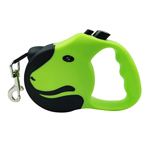 JKELPV Hundeleine Schleppleine für Hunde Pet Automatische einziehbare Zugseil Hundeleine Einziehbare Hundekette Heimtierbedarf(A-Green,5 M) von JKELPV