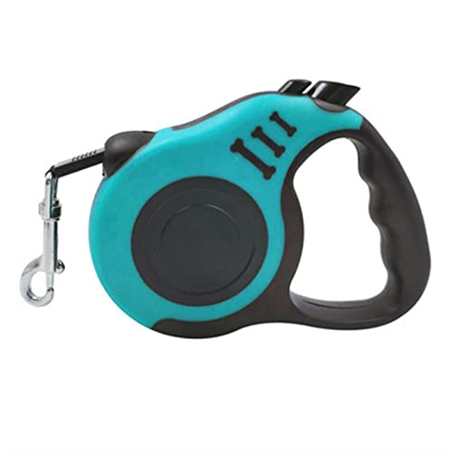 JKELPV Hundeleine Schleppleine für Hunde Pet Automatische einziehbare Zugseil Hundeleine Einziehbare Hundekette Heimtierbedarf(B-Light Blue,5 M) von JKELPV