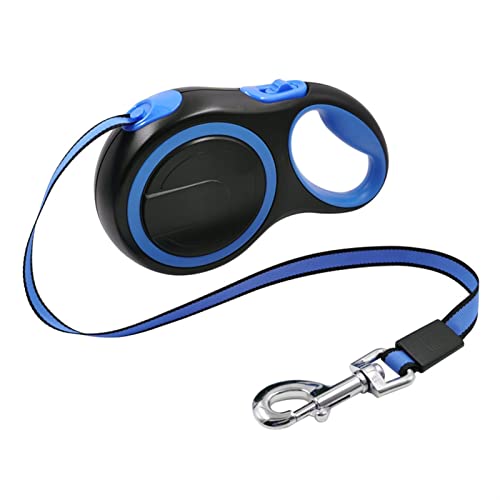 JKELPV Hundeleine Schleppleine für Hunde Pet Leash Big Dog Walking Leine Führt automatisch ausziehbares Hundeleinenseil(Blue,3m - 15 kg) von JKELPV