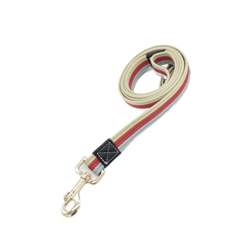 JKELPV Hundeleine Schleppleine für Hunde Verstellbares Hundehalsband und Leine-Set Hunde-Tracking-Leine Halsband Small Medium Large(Red Canvas Leash,S) von JKELPV