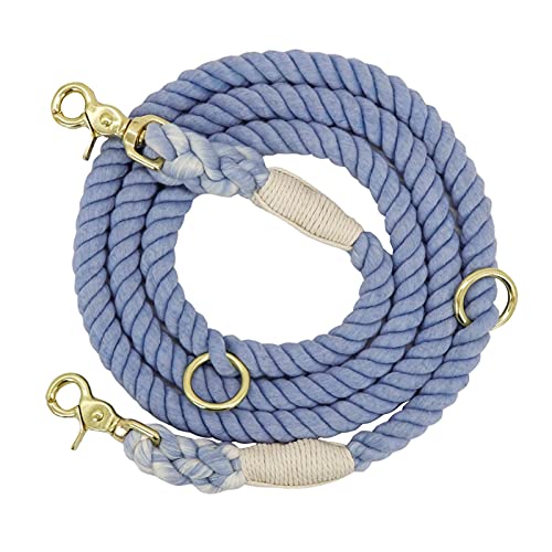 JKELPV Hundeleine Schleppleine für Hunde Weiche Hundeleine, Seil, Nylon, kleine, mittelgroße, große Hundeleinen, Welpengehen(180cm Blue) von JKELPV