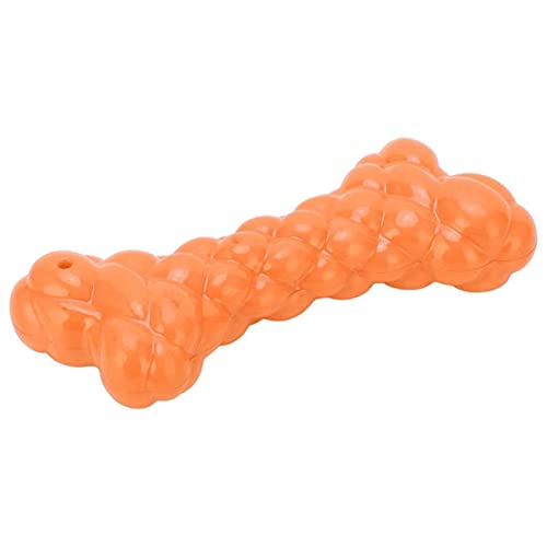 JKELPV Kauspielzeug für Hunde Hundespielzeug, multifunktionales Hundespielzeug mit weichem Knochen, quietschendes Spielzeug für kleine, mittelgroße und große Rassen Katzenspielzeug(Orange) von JKELPV