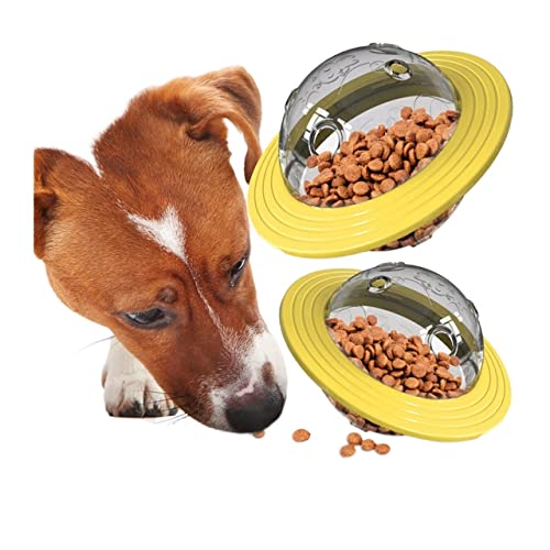 JKELPV Kauspielzeug für Hunde Lustiges Haustier, das Leckagefutterbehälter schüttelt, Welpenkatze, langsames Futter, Haustierbecher, Spielzeug Katzenspielzeug(11cmball,1pcs) von JKELPV