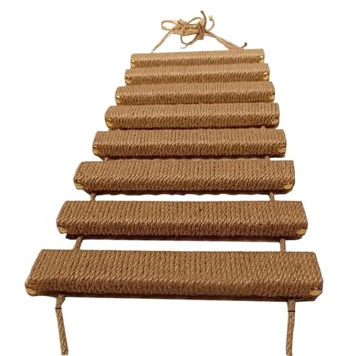 JKELPV katzenbaum katzenkratzbaum Katzenbrücke, Katzenbaum, Kletterregale, Holzmöbel, Seilnetz-Design, geeignet für Kätzchen für Spielen und Trainieren(Cat Bridge C 100CM) von JKELPV