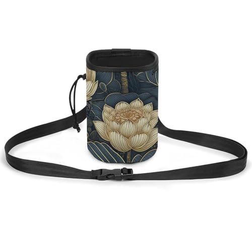 JKLQWH Aufwendige Haustier-Trainingspaket mit Blumen-Aufdruck, Hundetraining, Leckerli-Tasche, tragbare Haustiertasche, Welpen-Leckerli-Tasche, Haustiere im Freien von JKLQWH