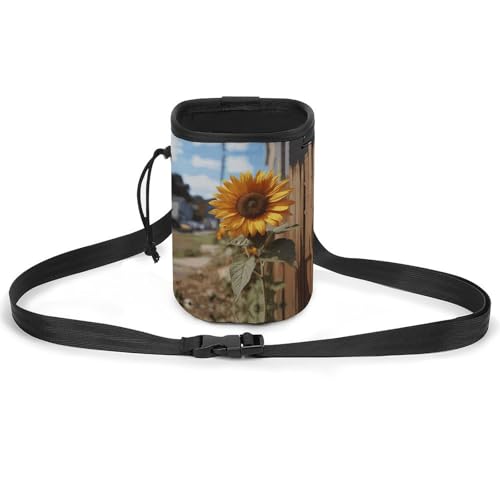 JKLQWH Farm Sonnenblume bedrucktes Haustier-Trainingspaket, Hundetraining, Leckerli-Tasche, tragbare Haustiertasche, Welpen-Leckerli-Tasche, Haustiere im Freien von JKLQWH