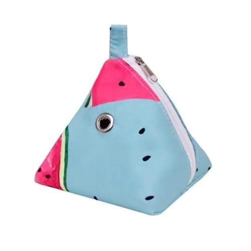 Saisonale tragbare Outdoor-Tasche, kleine Haustier-Tragetasche for Sugar Glider Fancy Ratte Meerschweinchenhamster(Blue Watermelon) von JKUHA