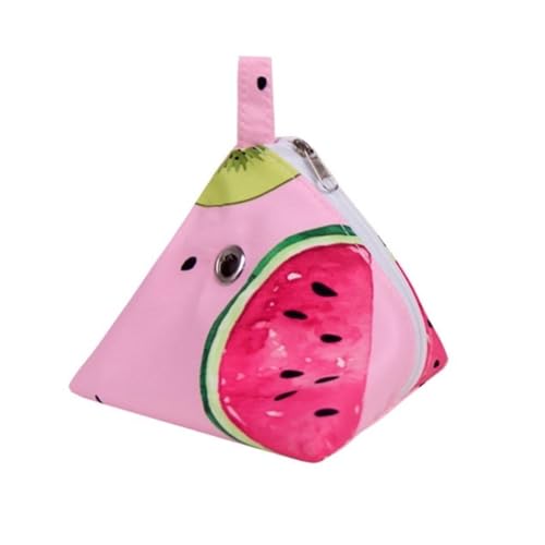 Saisonale tragbare Outdoor-Tasche, kleine Haustier-Tragetasche for Sugar Glider Fancy Ratte Meerschweinchenhamster(Pink Watermelon) von JKUHA