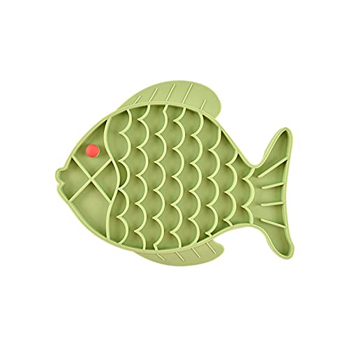 Futternapf Fischform Silikonschale Hund Lick Matte Slow Fütterung Lebensmittelschüssel für kleine mittelgroße Hunde Welpen Katze Leere Feeder Dispenser Pet Supplies Hundenapf Katzennapf ( Color : 5 ) von JKXWX